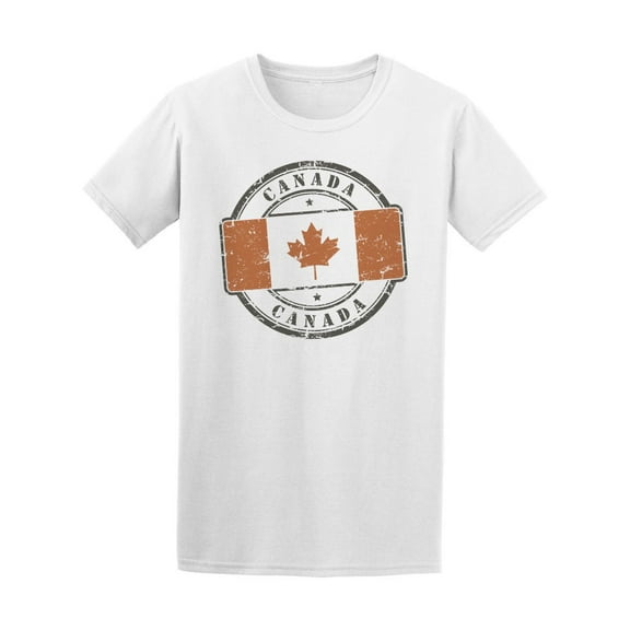 Canada, Canada Grunge Logo T-Shirt Men -Image by Shutterstock, Male x-Large