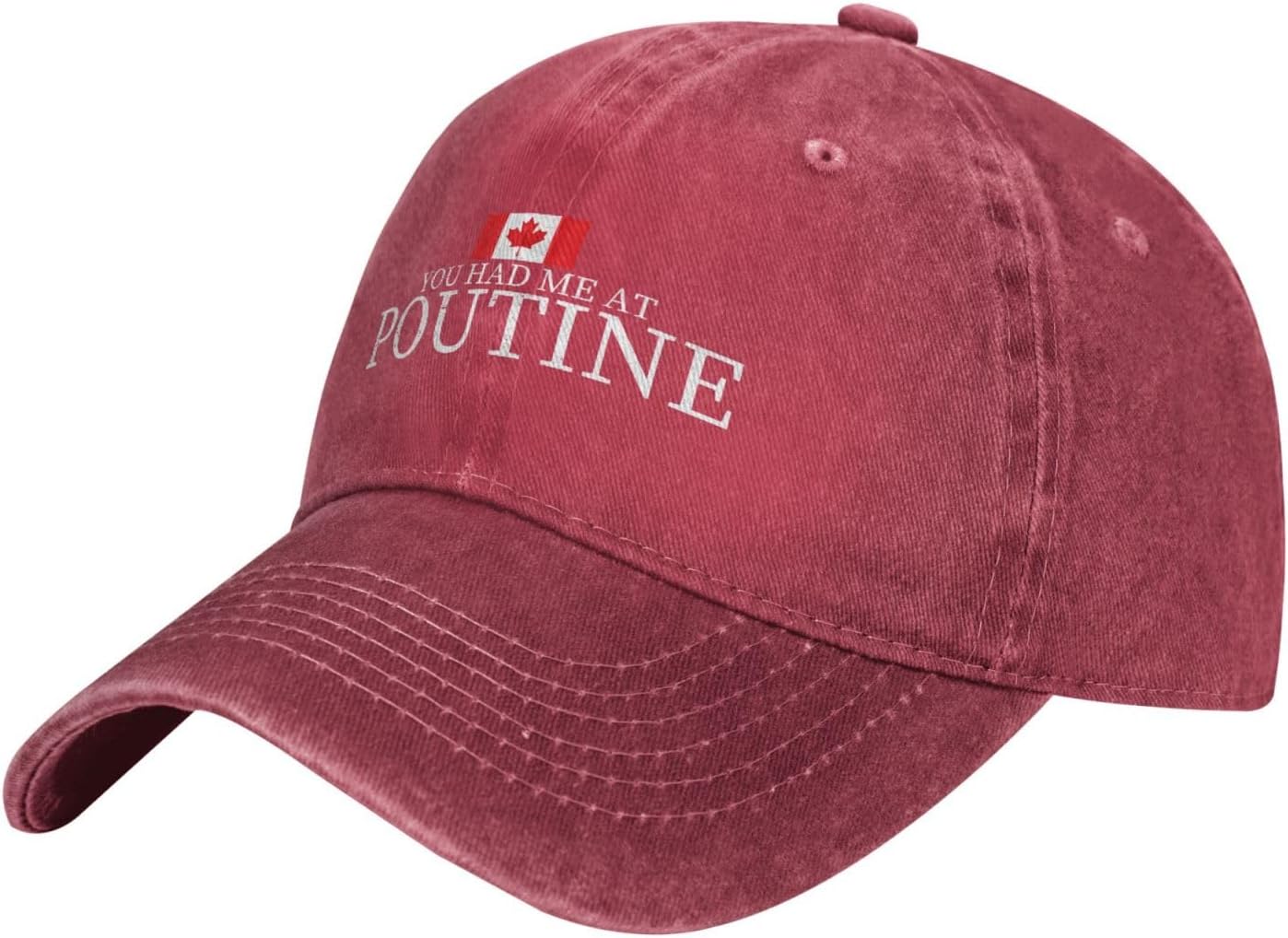 Canada Canadian Flag Hiking Hats for Women You Had Me at Poutine Ball