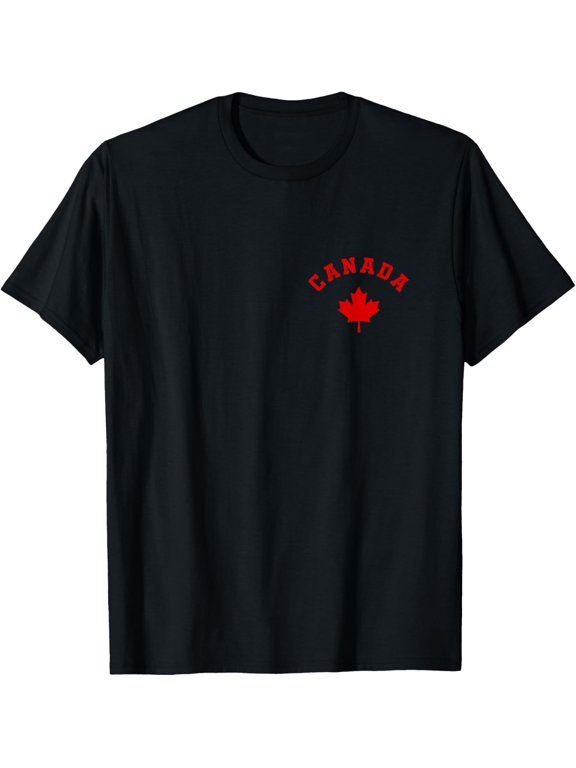 Canada Canadian Flag Maple Leaf Logo Hiking Skiing Camping T-Shirt