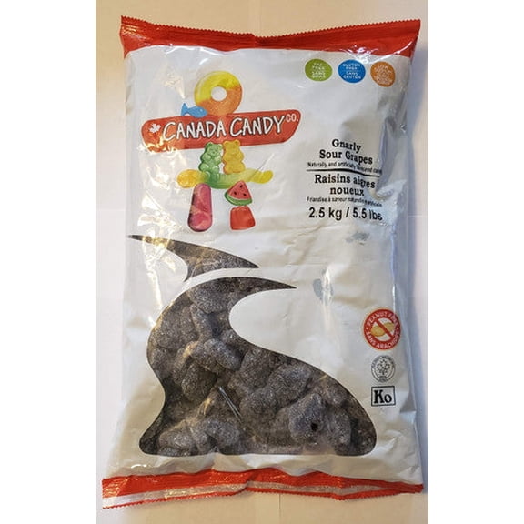 Canada Candy Gnarly Sour Grapes 2.5 kg (5.5 lbs) {Imported from Canada}