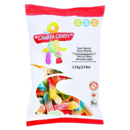 Canada Candy Assorted Gummies, Bulk Bag 2.5 kg (5.5 lbs)