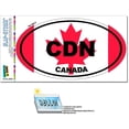 thumbnail image 1 of Canada Country Flag CDN Euro Oval Canadian Flag Automotive Car Window Locker Bumper Sticker, 1 of 1
