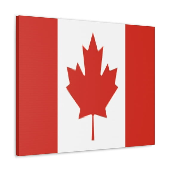 WengBeauty Canada Flag Round Wood Sign - 8x8 Inch Rustic Wall Art, Front Door Wreath, Souvenir Or Travel Gift