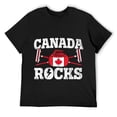 thumbnail image 1 of Canada Curling Broom Winter ice Sports Canadian Flag Curling Mens T-Shirt Black Small, 1 of 5