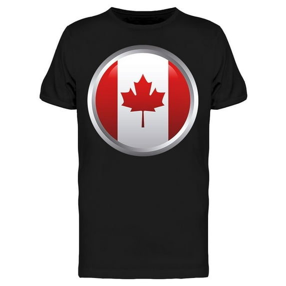 Canada Day Emblem Flag T-Shirt Men -Image by Shutterstock, Male x-Large