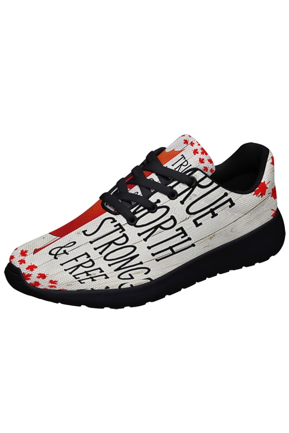 Canada Day Maple Leaf True North Stong Free Shoes Sneakers Black Size 6