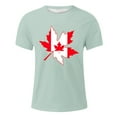 Canada Day Men's T Shirt Summer Short Sleeve Top Breathable Comfortable
