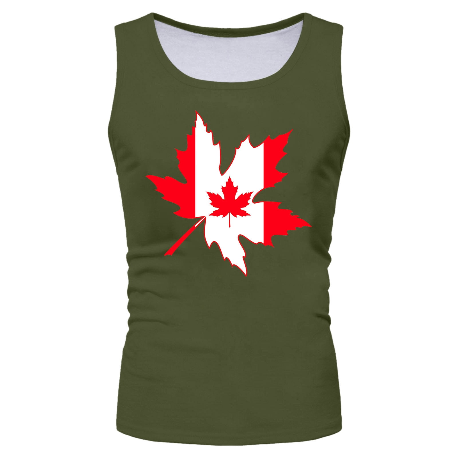 Canada Day Men's Tank Top Summer Sleeveless Top Breathable Comfortable