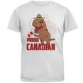 thumbnail image 1 of Canada Day Proud Canadian T-Rex Mens T Shirt White LG, 1 of 1