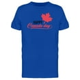 thumbnail image 1 of Canada Day Red Maple Leaf T-Shirt Men -Image by Shutterstock, Male Medium, 1 of 2