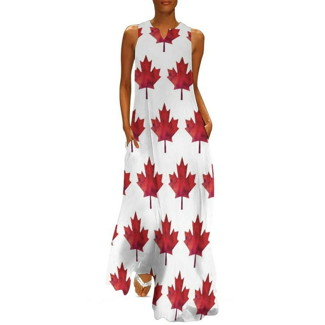 Autumn Maple Leaf Color Long Sleeve Dress 🍂💛 main image 0