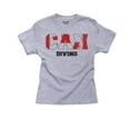 thumbnail image 1 of Canada Diving - Olympic Games - Rio - Flag Girl's Cotton Youth Grey T-Shirt, 1 of 2
