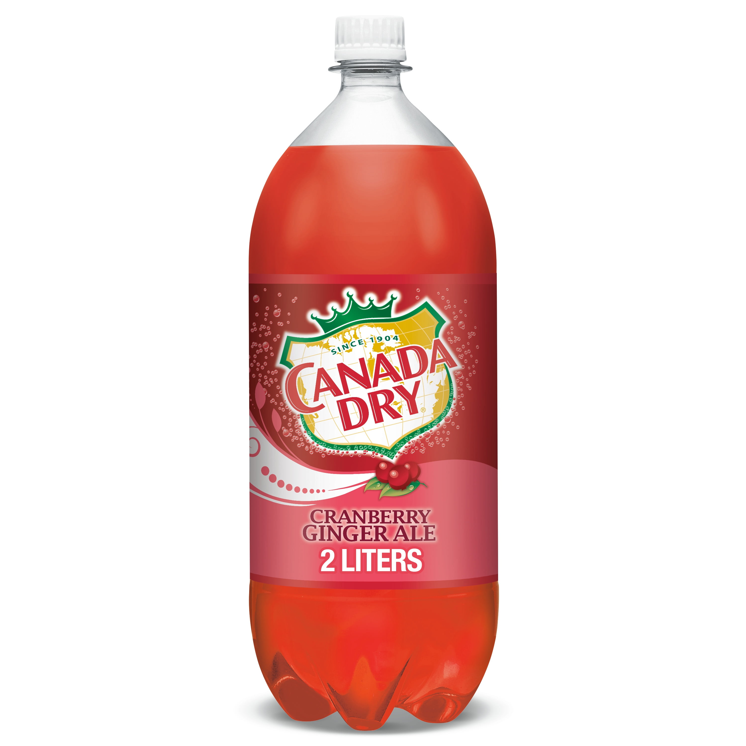 Canada Dry Caffeine Free Cranberry Ginger Ale Soda Pop, 2 L, Bottle