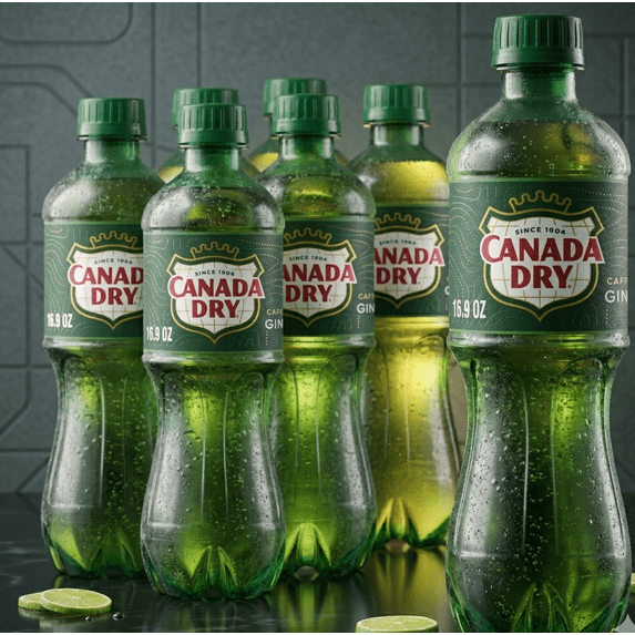 Canada Dry Caffeine Free Ginger Ale Soda Pop, 16.9 fl oz, 6 Pack Bottles
