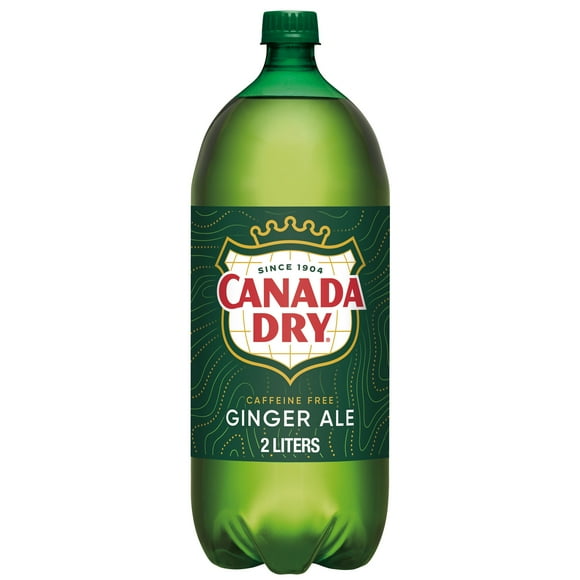 Canada Dry Caffeine Free Ginger Ale Soda Pop, 2 L, Bottle