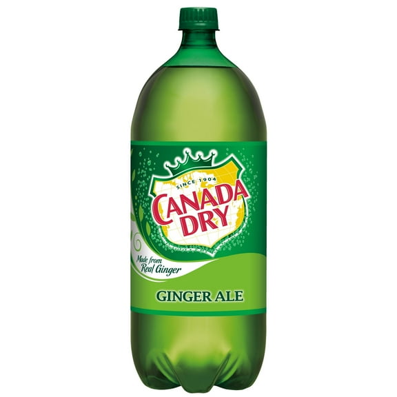 Canada Dry Caffeine Free Ginger Ale Soda Pop, 2 Liter Bottle (Pack of 6)