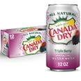 thumbnail image 1 of Canada Dry Caffeine Free Triple Berry Sparkling Seltzer Water, 12 fl oz, 12 Pack Cans, 1 of 7