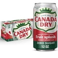thumbnail image 1 of Canada Dry Caffeine Free Zero Sugar Fruit Splash Cherry Ginger Ale Soda Pop, 12 fl oz, 12 Pack Cans, 1 of 9