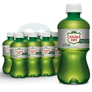 Canada Dry Caffeine Free Zero Sugar Ginger Ale Soda Pop, 12 fl oz, 8 Pack Bottles