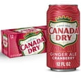 thumbnail image 1 of Canada Dry Caffeine Free Cranberry Ginger Ale Soda Pop, 12 fl oz, 12 pack Cans, 1 of 8