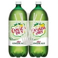 thumbnail image 1 of Canada Dry Diet Ginger Ale, All Natural 2 Liter Bottles (Pack of 2) with Drinking Straws, 1 of 2