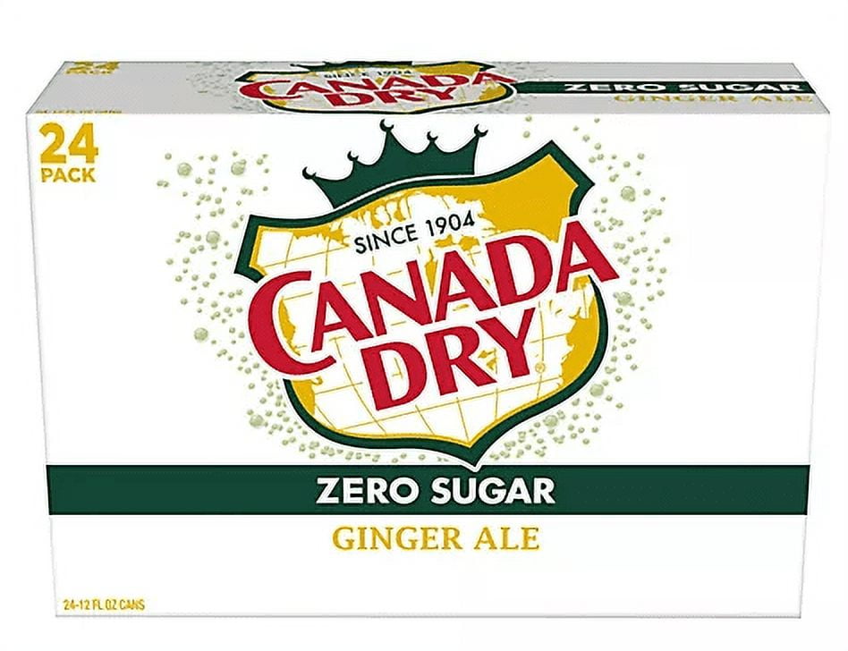Canada Dry Diet Ginger Ale Soda 12fl oz 24 cans Bulk Pack