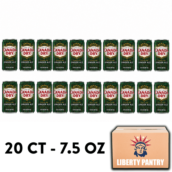 Canada Dry Ginger Ale, 7.5 oz, 20 Mini Cans