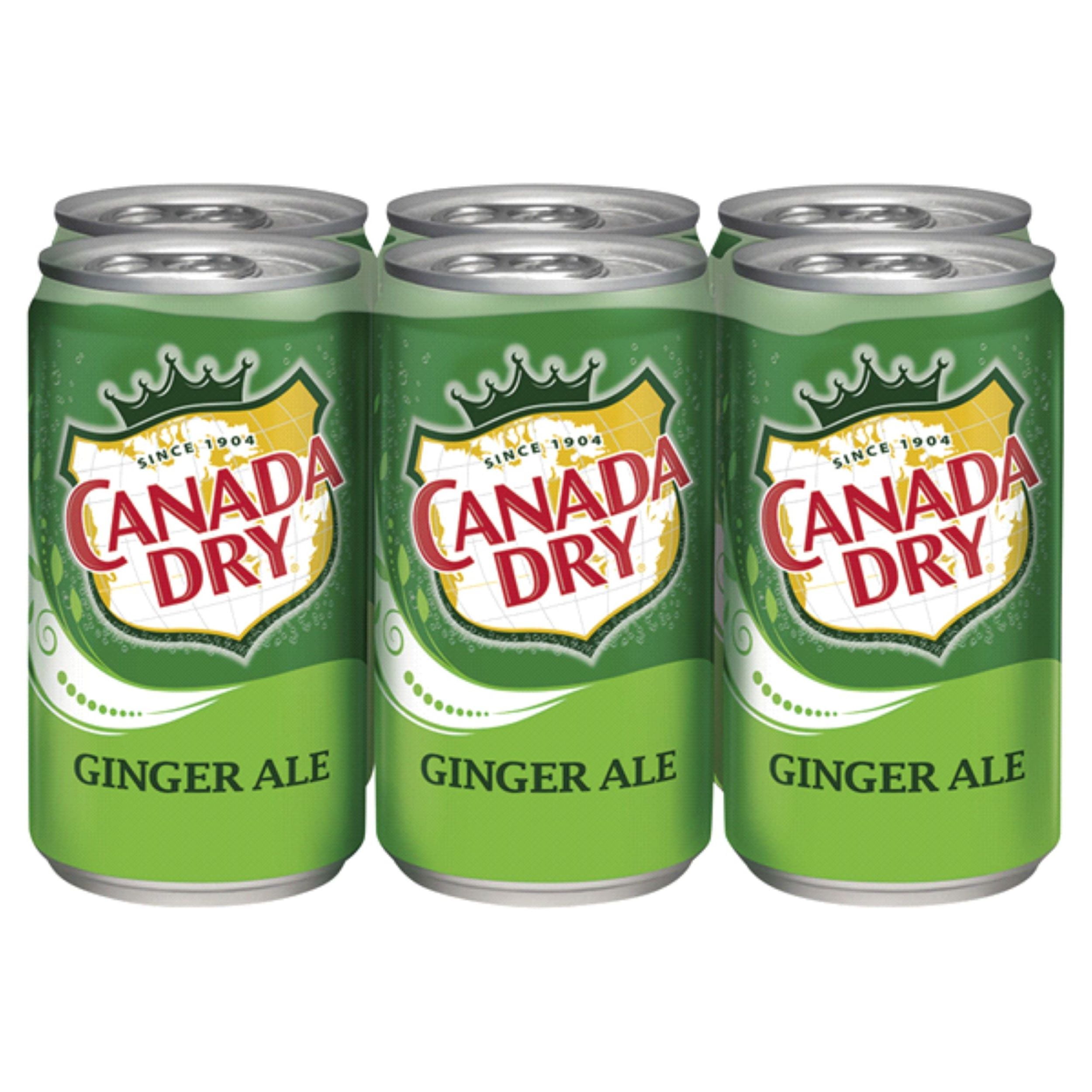 Canada Dry Ginger Ale Soda 7.5oz Cans, Quantity of 30