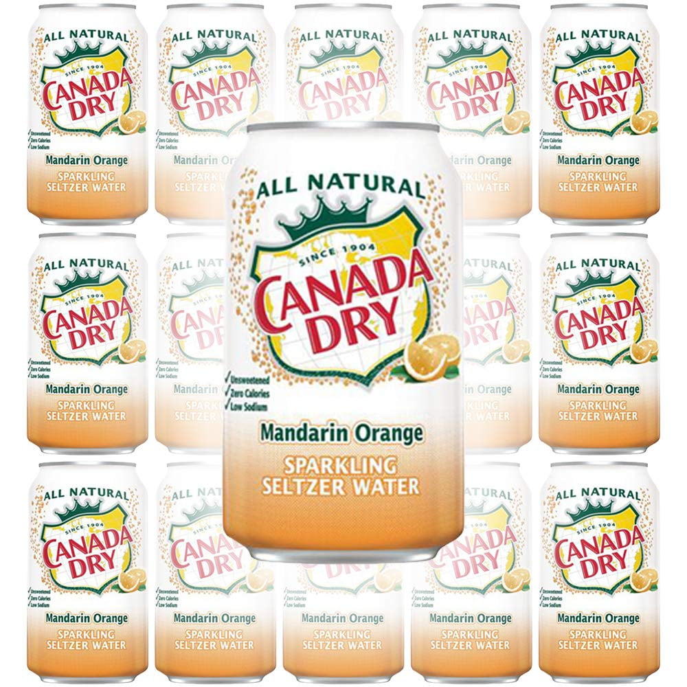 Canada Dry Mandarin Orange, Carbonated Flavored Sparkling Seltzer