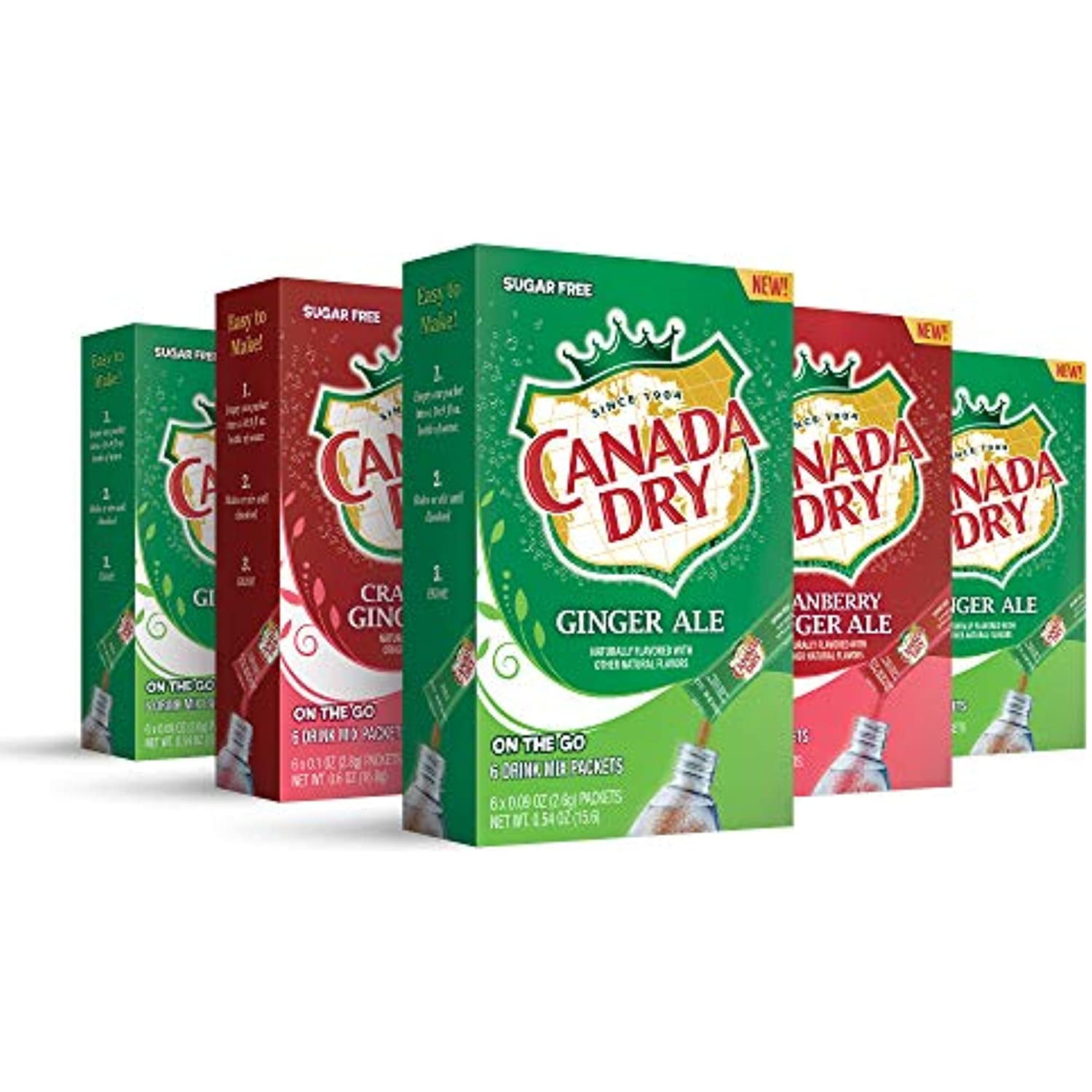 Canada Dry Powder Drink Mix Sugar Free & Delicious (Variety, 30