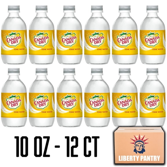 Canada Dry Tonic Water, 12 Pack, 10 fl oz Plastic Bottle