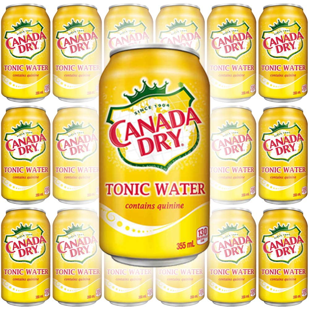 Canada Dry Tonic Water, 12oz Can (Pack of 18, Total of 216 Oz), All