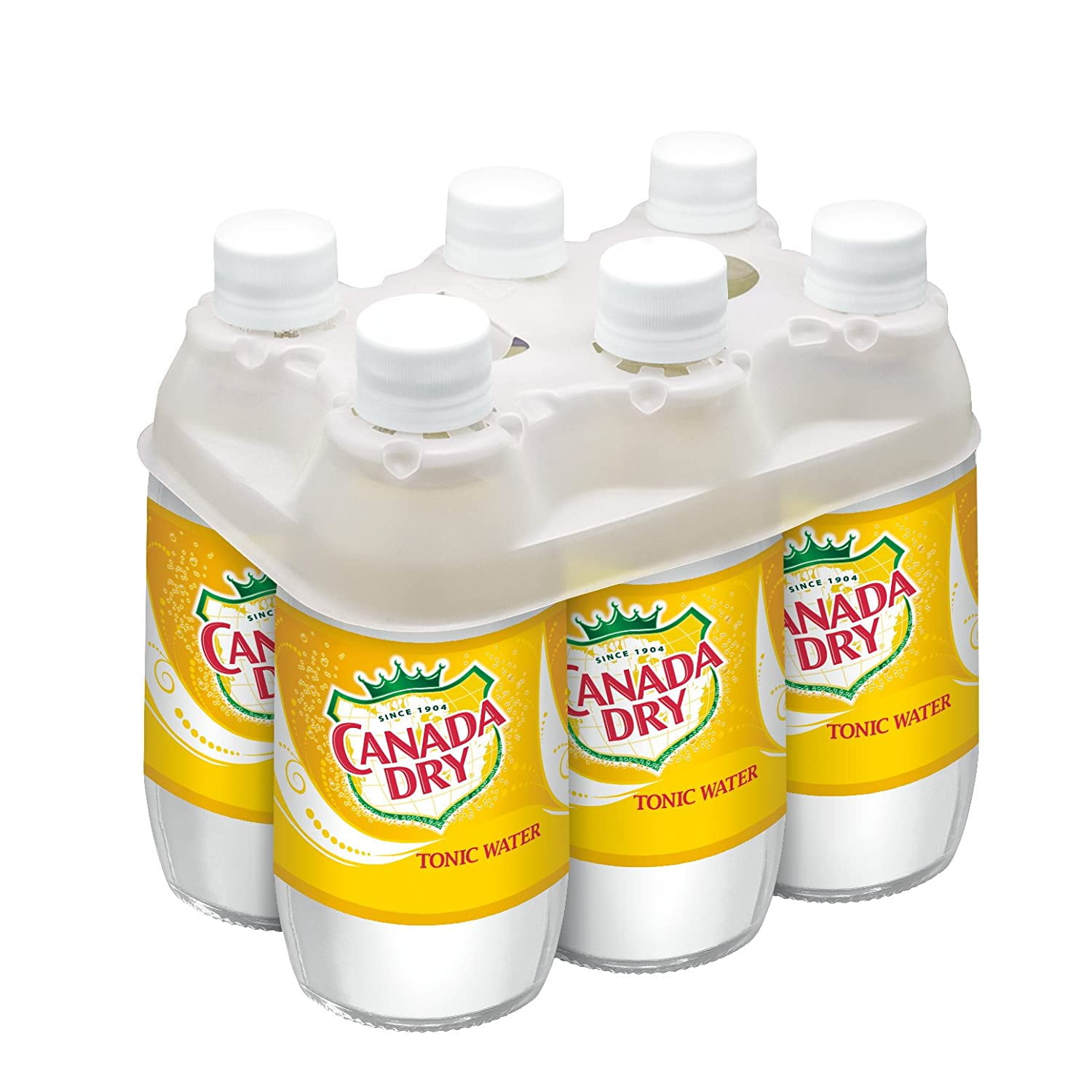 Canada Dry Tonic Water Bottles, 10 Ounce (Pack of 6), 100 Natural