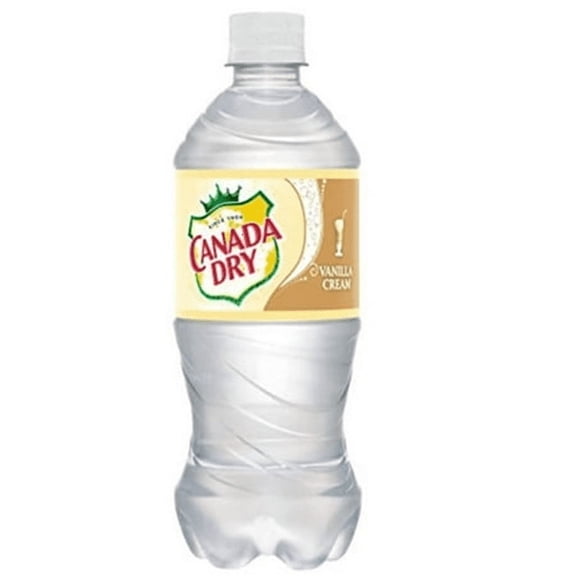 Canada Dry Vanilla Cream, 20 oz, Pack of 8