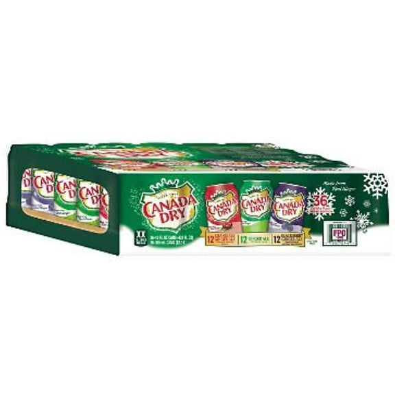 Canada Dry Variety Pack 12 Oz. Can, 36 Pk. A1