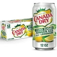 Canada Dry Zero Sugar Ginger Ale and Lemonade Soda, 12 fl oz, 12 Pack
