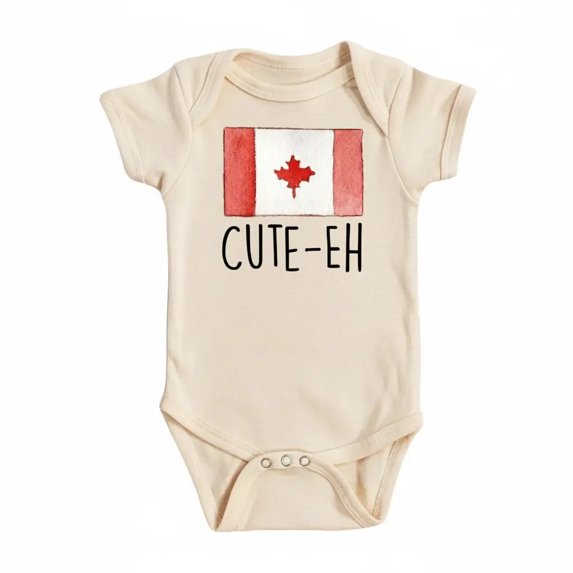Canada Eh Newborn Baby Bodysuit