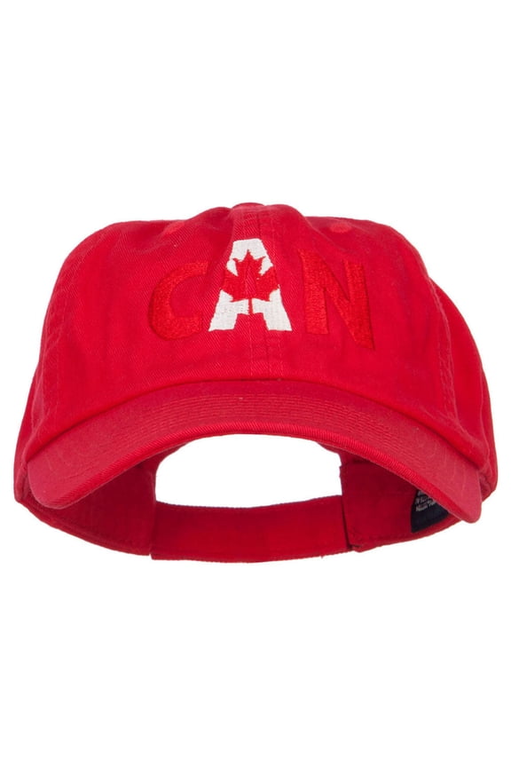 Canada Embroidered Low Profile Cap - Red OSFM
