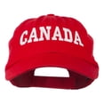 thumbnail image 1 of Canada Embroidered Low Profile Pet Spun Washed Cap - Red OSFM, 1 of 5