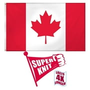 Canada Flag 3ft x 5ft Super Knit Polyester