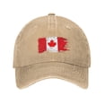 thumbnail image 1 of Canada Flag Baseball Cap Vintage Soft Washed Denim,Golf Dad Hat Adjustable Trucker Hats for Men Women Unisex Adult,Natural, 1 of 6