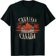 thumbnail image 1 of Canada Flag Canadian Flag Canadian Roots Maple Leaf T-Shirt, 1 of 5