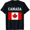thumbnail image 1 of Canada Flag Canadian Flag Canadian Roots Maple Leaf T-Shirt, 1 of 4