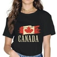 thumbnail image 1 of Canada Flag Canadian Flag Canadian Roots Maple Leaf T-Shirt, 1 of 4