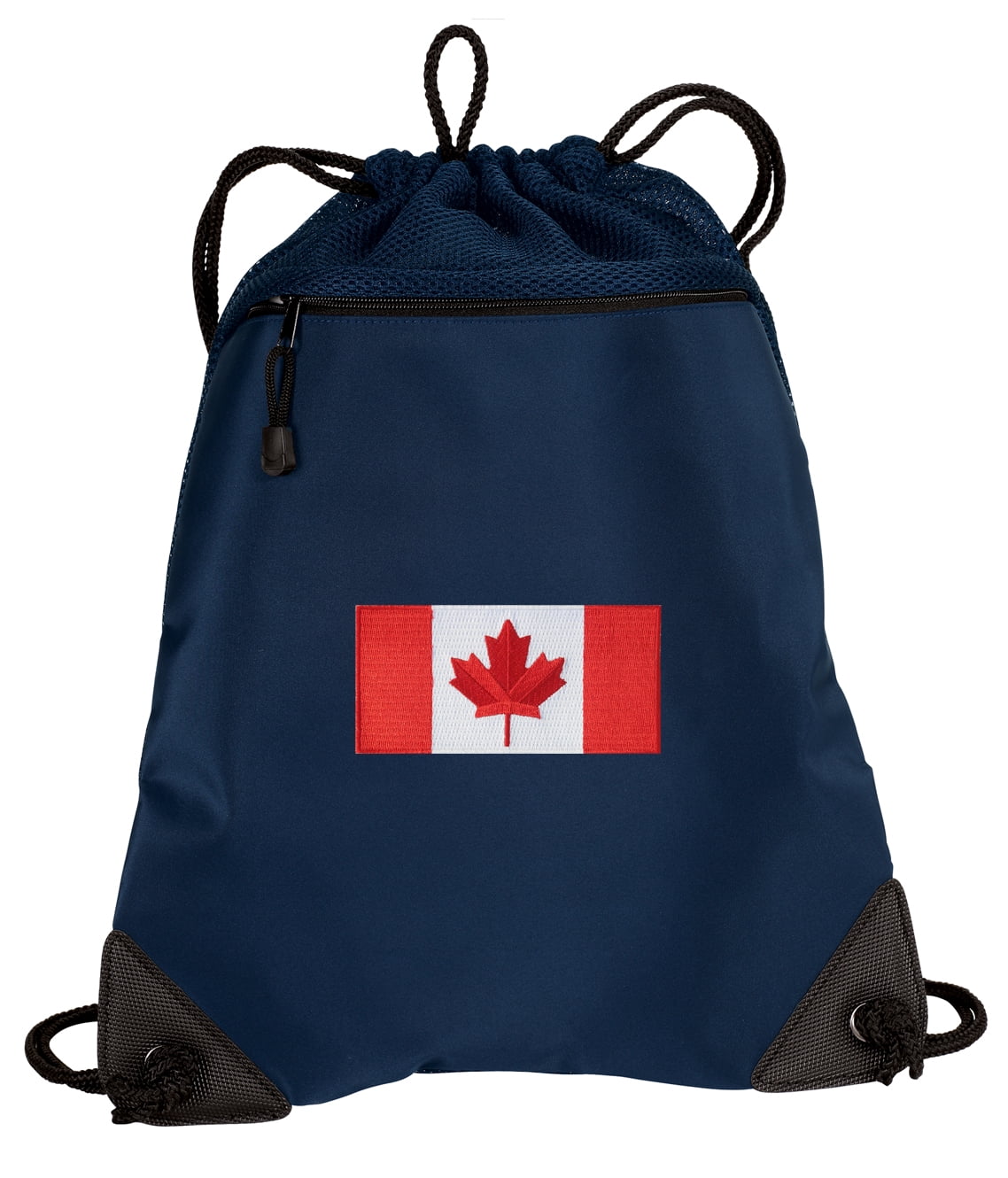 Canada Flag Cinch Pack Backpack TWO SECTION Canada Drawstring Bag with ...