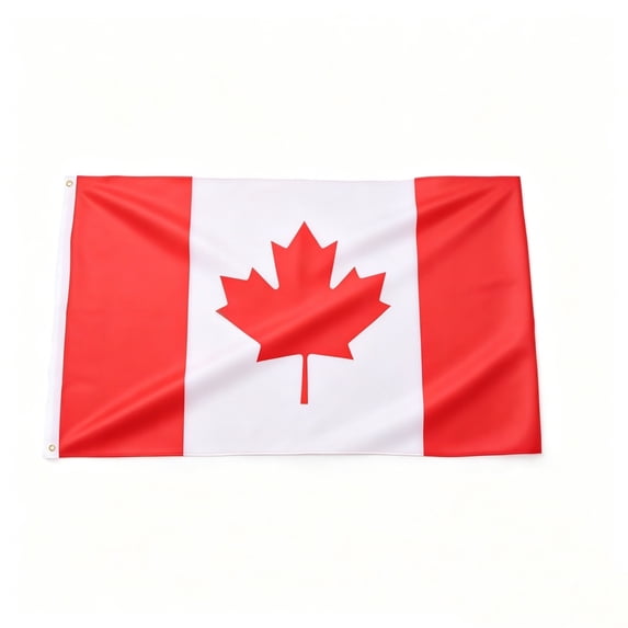 Canada Flag Color and Fade Proof, Canvas Header and Double Stitched, Canadian National Flags with Brass Grommets, Outdoor Indoor Banner, Patriotic Decor for Home