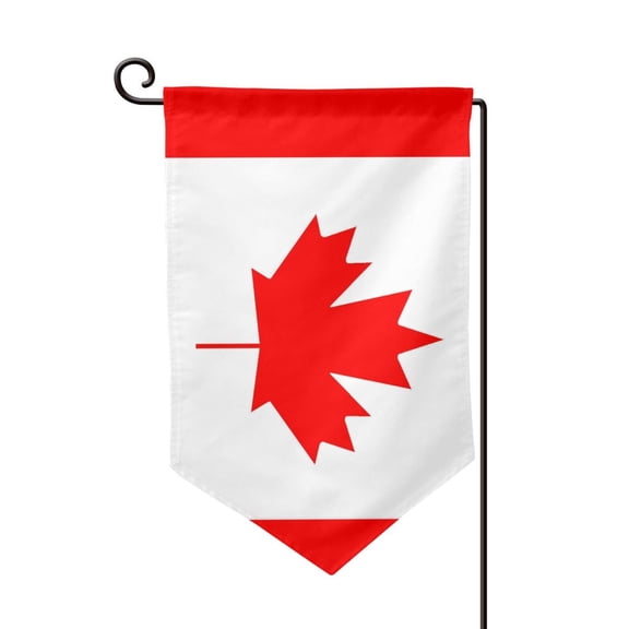Canada Flag Double Sided Garden Flag for Indoor Outdoor Decorations 12.5 * 18 Inches Sharp Corner