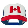 thumbnail image 1 of Canada Flag Embroidered Foam Mesh Back Cap - Red White Royal OSFM, 1 of 5