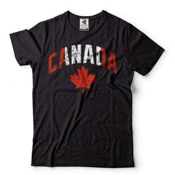 Canada Flag Heart Shirt Canada Patriotic Unisex Shirt Canada Country Flag Shirt Canada Day Shirt (XX-Large Black)