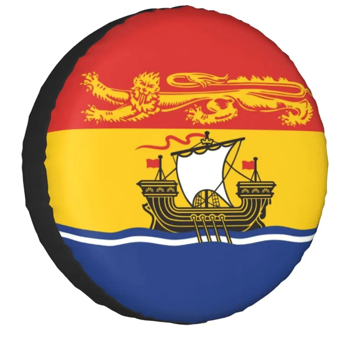 Canada Flag Heartbeat Maple Leaf Spare Tire Cover for Jeep Canadian